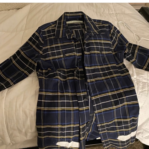 Off-White flannel button down - Picture 6 of 6